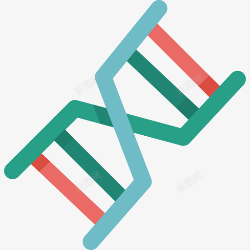 Dna医学100扁平图标svg_新图网 https://ixintu.com Dna 医学100 扁平