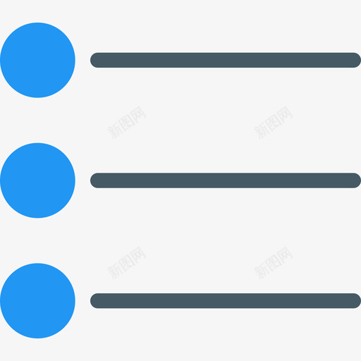 项目符号列表文本编辑器29平面图标svg_新图网 https://ixintu.com 平面 文本编辑器29 项目符号列表