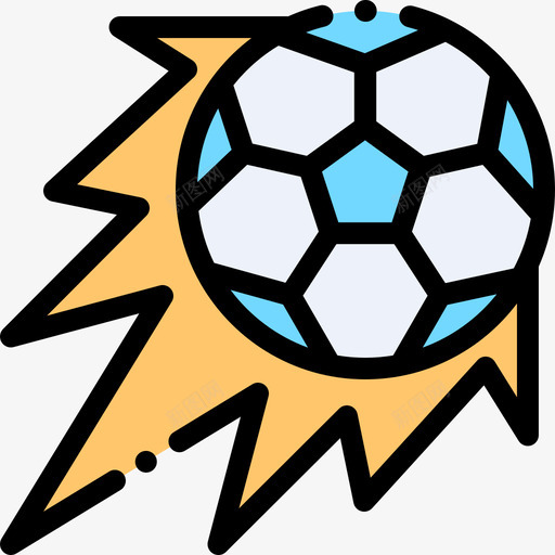 足球足球17线性颜色图标svg_新图网 https://ixintu.com 线性颜色 足球 足球17