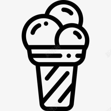 冰淇淋生日58直系图标图标