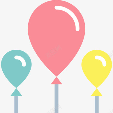 气球生日派对20平装图标图标