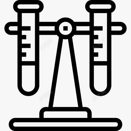 试管科学49线性图标svg_新图网 https://ixintu.com 科学49 线性 试管