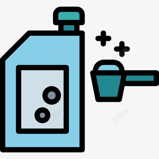 清洁剂清洁剂26线性颜色图标svg_新图网 https://ixintu.com 清洁剂 清洁剂26 线性颜色