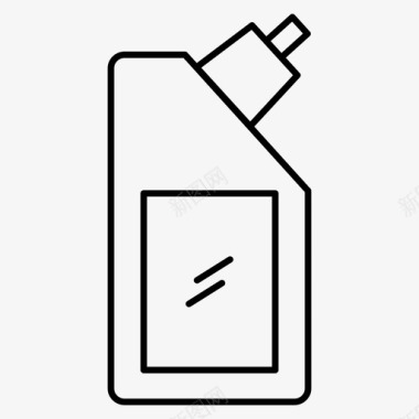 瓶子清洁剂油图标图标