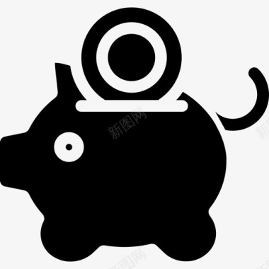 小猪银行银行和金融14稳健图标图标