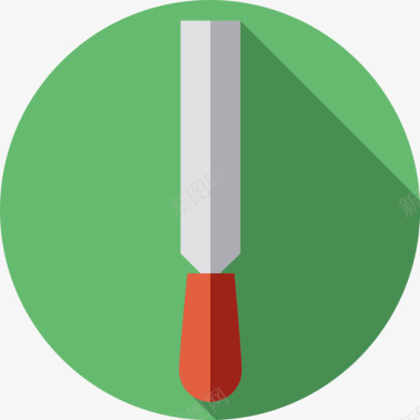 锉刀作业工具11扁平图标图标