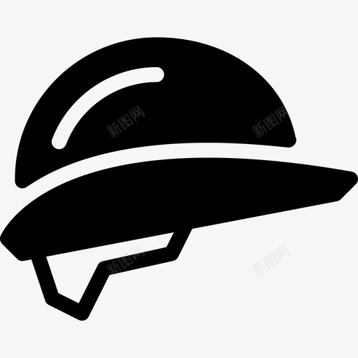 头盔结构40填充图标svg_新图网 https://ixintu.com 填充 头盔 结构40