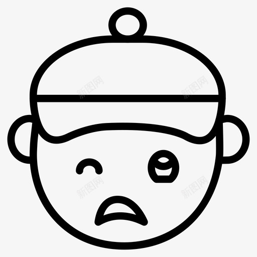 失望沮丧表情图标svg_新图网 https://ixintu.com 失望 沮丧 笑脸 笑脸和表情线第二卷 脸 表情