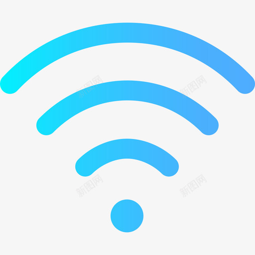 Wifi用户界面24渐变图标svg_新图网 https://ixintu.com Wifi 渐变 用户界面24