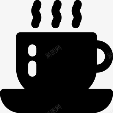 咖啡ios4的mintab字形纯色图标图标