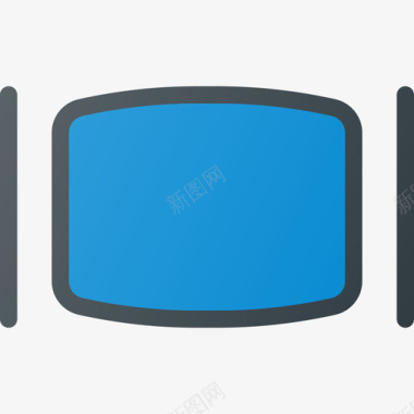 显示器it组件3线性颜色图标图标