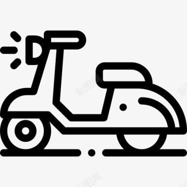 摩托车泰国9直线型图标图标