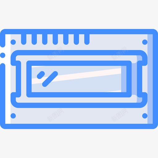 Lcdpc组件4蓝色图标svg_新图网 https://ixintu.com Lcd pc组件4 蓝色