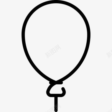 气球53岁生日直线型图标图标