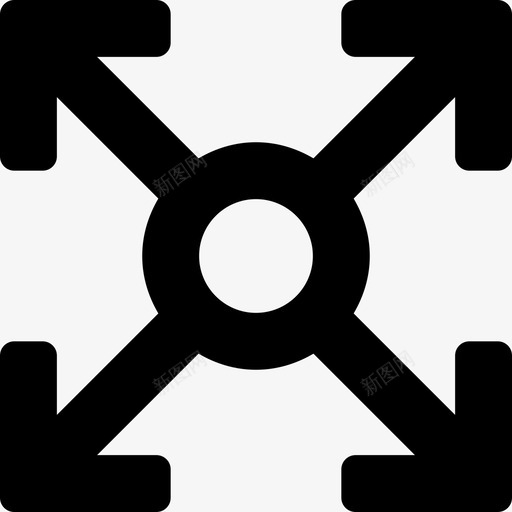 方向箭头25填充图标svg_新图网 https://ixintu.com 填充 方向 箭头25