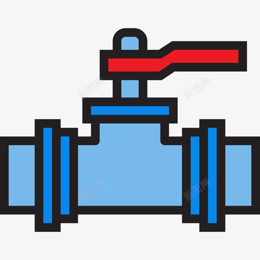 阀门管道工工具6线颜色图标svg_新图网 https://ixintu.com 管道工工具6 线颜色 阀门