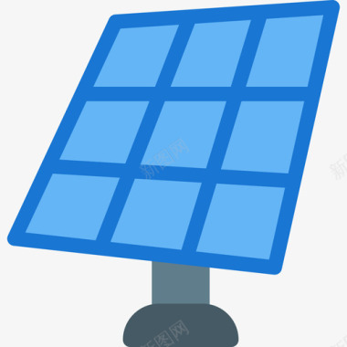 太阳能电池板工业35平板图标图标