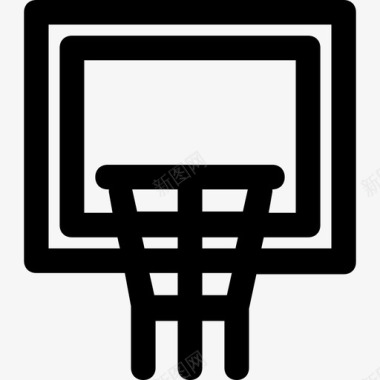 篮球运动50直线型图标图标