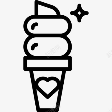 冰淇淋爱50直系图标图标