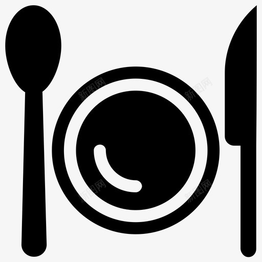 餐厅咖啡厅餐饮点图标svg_新图网 https://ixintu.com 咖啡厅 机场服务实心图标 餐厅 餐饮服务 餐饮点