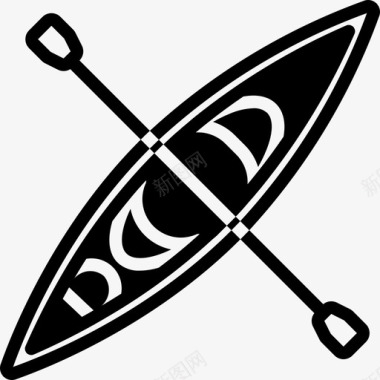 皮划艇极限运动5填充图标图标