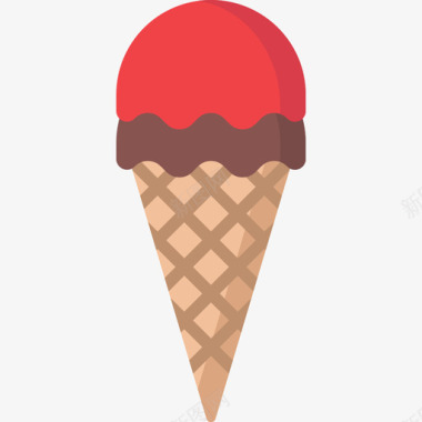 冰淇淋夏季派对10平铺图标图标