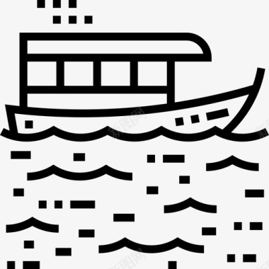 船泰国11直线型图标图标