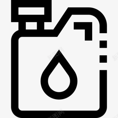 石油慈善和生态线性的图标图标