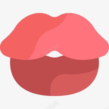 嘴唇情人节41扁平图标图标