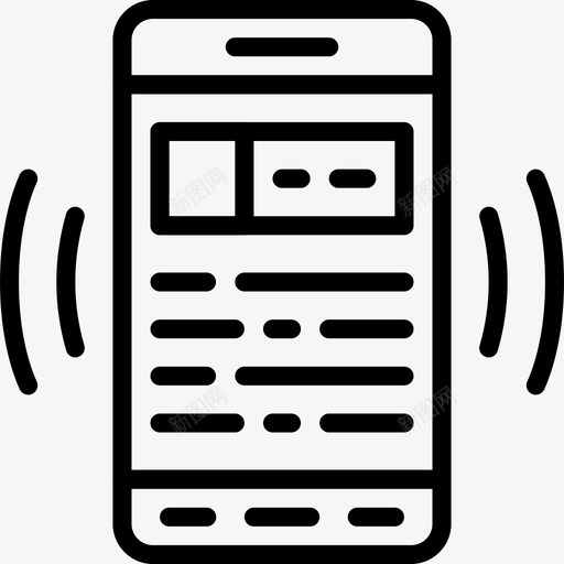 智能手机用户界面mobile3线性图标svg_新图网 https://ixintu.com 智能手机 用户界面mobile3 线性