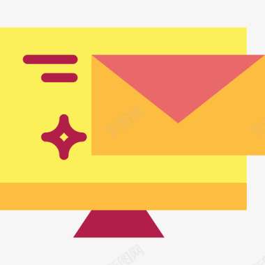 电子邮件物流配送6扁平图标图标