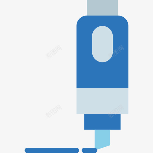 荧光笔51号扁平图标svg_新图网 https://ixintu.com 51号设计 扁平 荧光笔