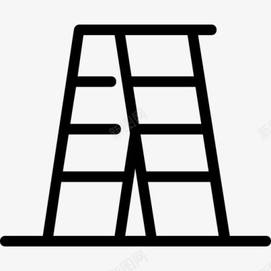 直线型54结构梯子图标图标