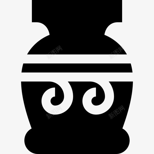 花瓶艺术与6填充图标svg_新图网 https://ixintu.com 填充 艺术与设计6 花瓶