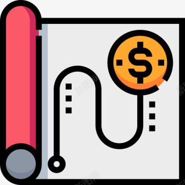 策略财务策略线条色彩图标图标
