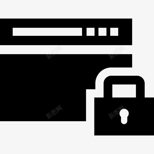 安全网站浏览器锁定图标svg_新图网 https://ixintu.com 受保护 安全网站 浏览器 网络安全 锁定