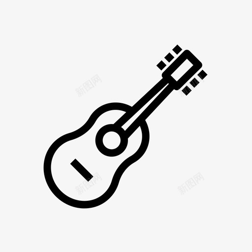 吉他贝司乐器图标svg_新图网 https://ixintu.com 乐器 吉他 贝司 音乐 音乐图标