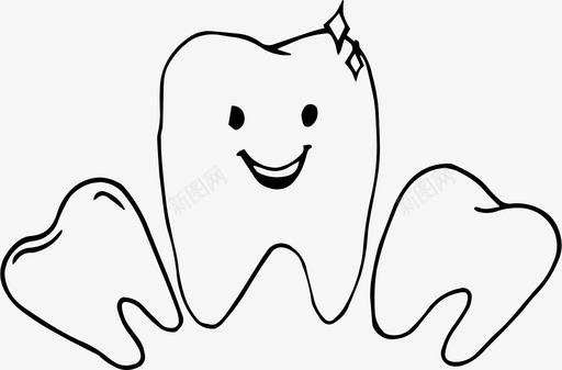 牙齿牙齿护理牙齿健康图标图标