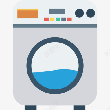 洗衣机酒店和餐厅2公寓图标图标