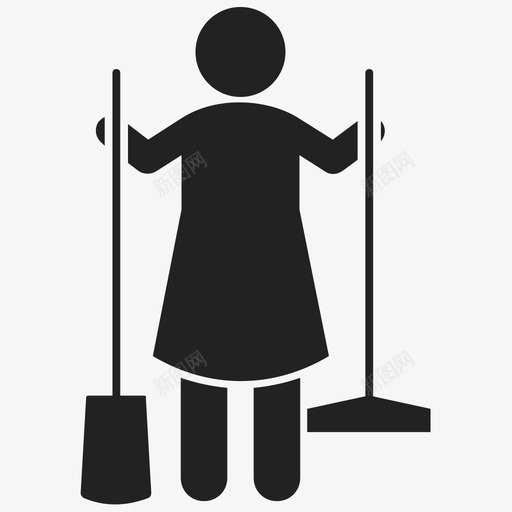 清洁服务地板清洁地板擦拭图标svg_新图网 https://ixintu.com 地板擦拭 地板清洁 家务 房屋清洁 清洁服务