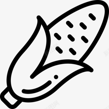 玉米野餐和烧烤2直系图标图标