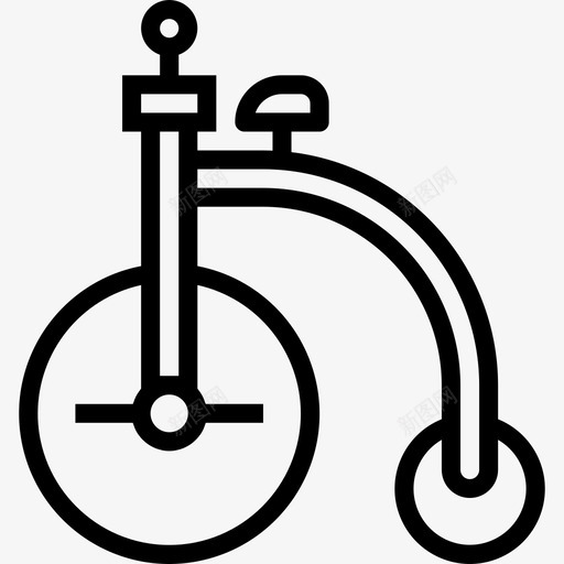 自行车马戏团和游乐园3直线型图标svg_新图网 https://ixintu.com 直线型 自行车 马戏团和游乐园3