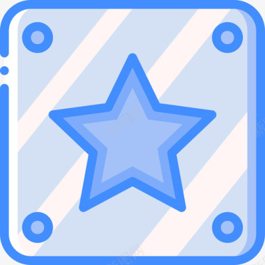 星星电子游戏8蓝色图标图标