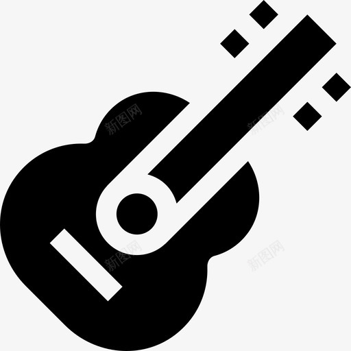 吉他大学9填充图标svg_新图网 https://ixintu.com 吉他 填充 大学9