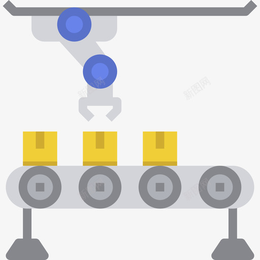 输送机制造9扁平图标svg_新图网 https://ixintu.com 制造9 扁平 输送机