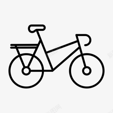 自行车自行车比赛运动图标图标