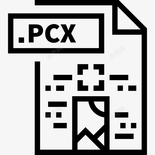 Pcx文件25线性图标svg_新图网 https://ixintu.com Pcx 文件25 线性