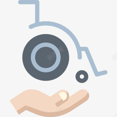 轮椅保险4平房图标图标