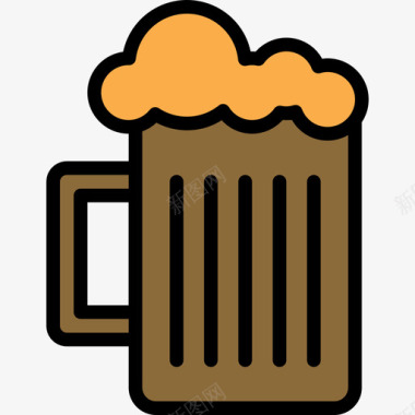 啤酒食品87原色图标图标