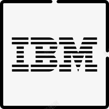 IBM技术标识3线性图标图标